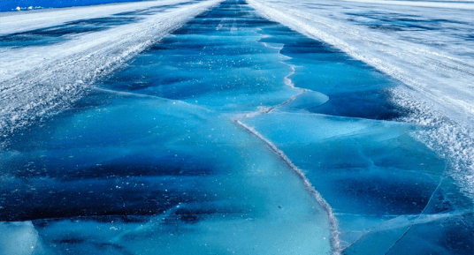 image of ice road